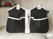 Carica l&#39;immagine nel visualizzatore di Gallery, METRO BAG - BLACK &amp; WHITE